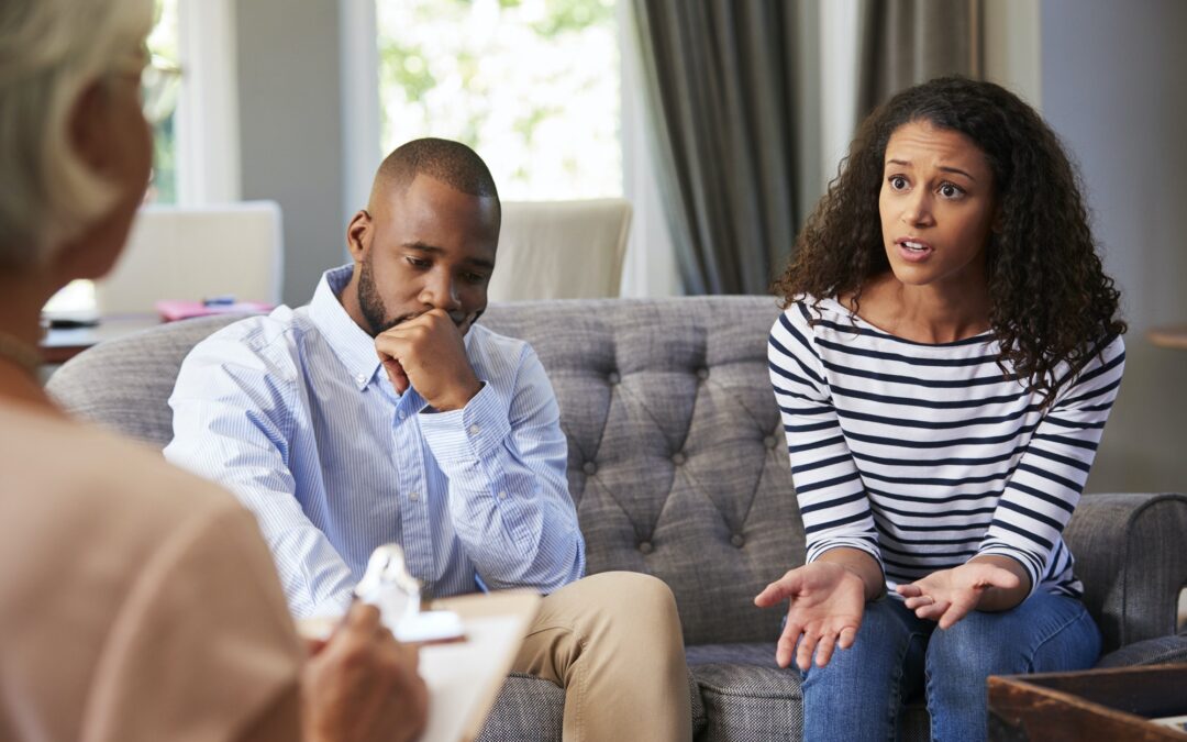 Young couple having marriage counselling