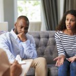 Young couple having marriage counselling